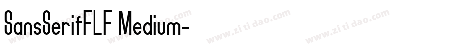 SansSerifFLF Medium字体转换